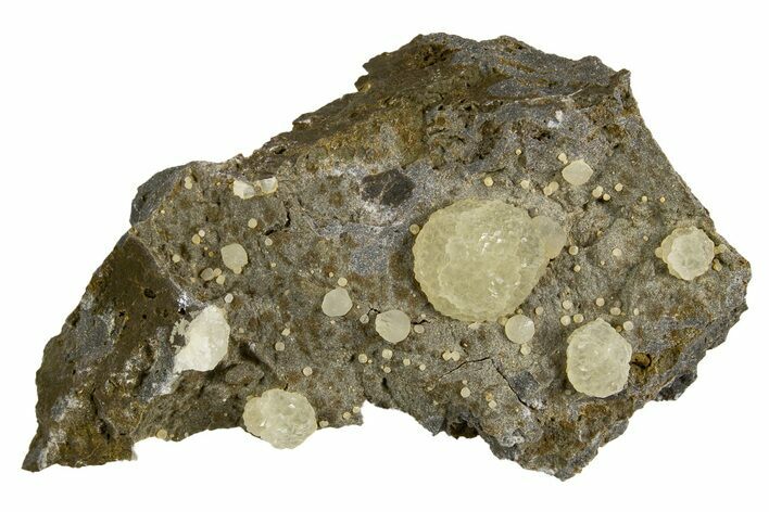 Globular Calcite Formations on Basalt - Italy #325620